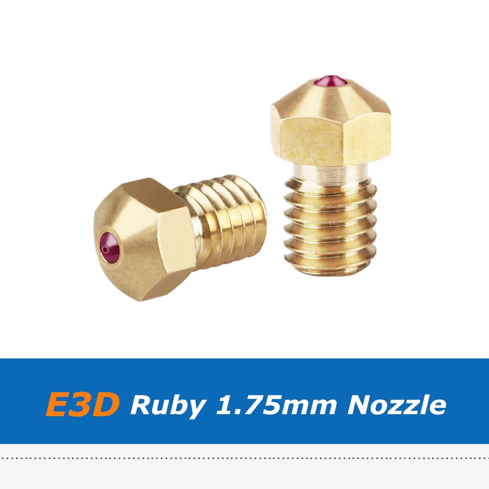 1pc 3D Printer Parts E3D Ruby Nozzle V6 0.4mm 1.75mm Gemstone Nozzle Compatible With Special Materials PETG ABS PET PEEK Nylon
1pc 3D Printer Parts E3D Ruby Nozzle V6 0.4mm 1.75mm Gemstone Nozzle Compatible With Special Materials PETG ABS PET PEEK Nylon