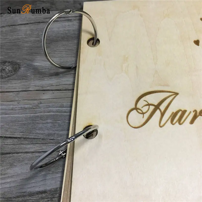 Personalized Custom Wood Wedding Signature Guest Books Photo Album Wire Binding Wooden Loose-leaf Photo Album Wedding Decoration
Personalized Custom Wood Wedding Signature Guest Books Photo Album Wire Binding Wooden Loose-leaf Photo Album Wedding Decoration