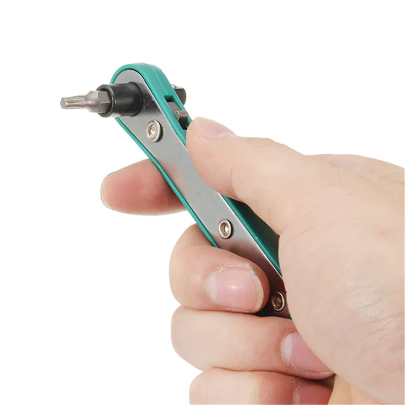 1pc 1/4 Inch Ratchet Wrench Screwdriver Socket Wrench With 10pcs Screwdriver Bits/6pcs Sockets
1pc 1/4 Inch Ratchet Wrench Screwdriver Socket Wrench With 10pcs Screwdriver Bits/6pcs Sockets