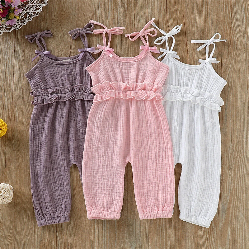 toddler Baby Girl cotton Jumpsuit Romper Playsuit Long Trousers Outfits baby girl summer solid cotton Set
toddler Baby Girl cotton Jumpsuit Romper Playsuit Long Trousers Outfits baby girl summer solid cotton Set