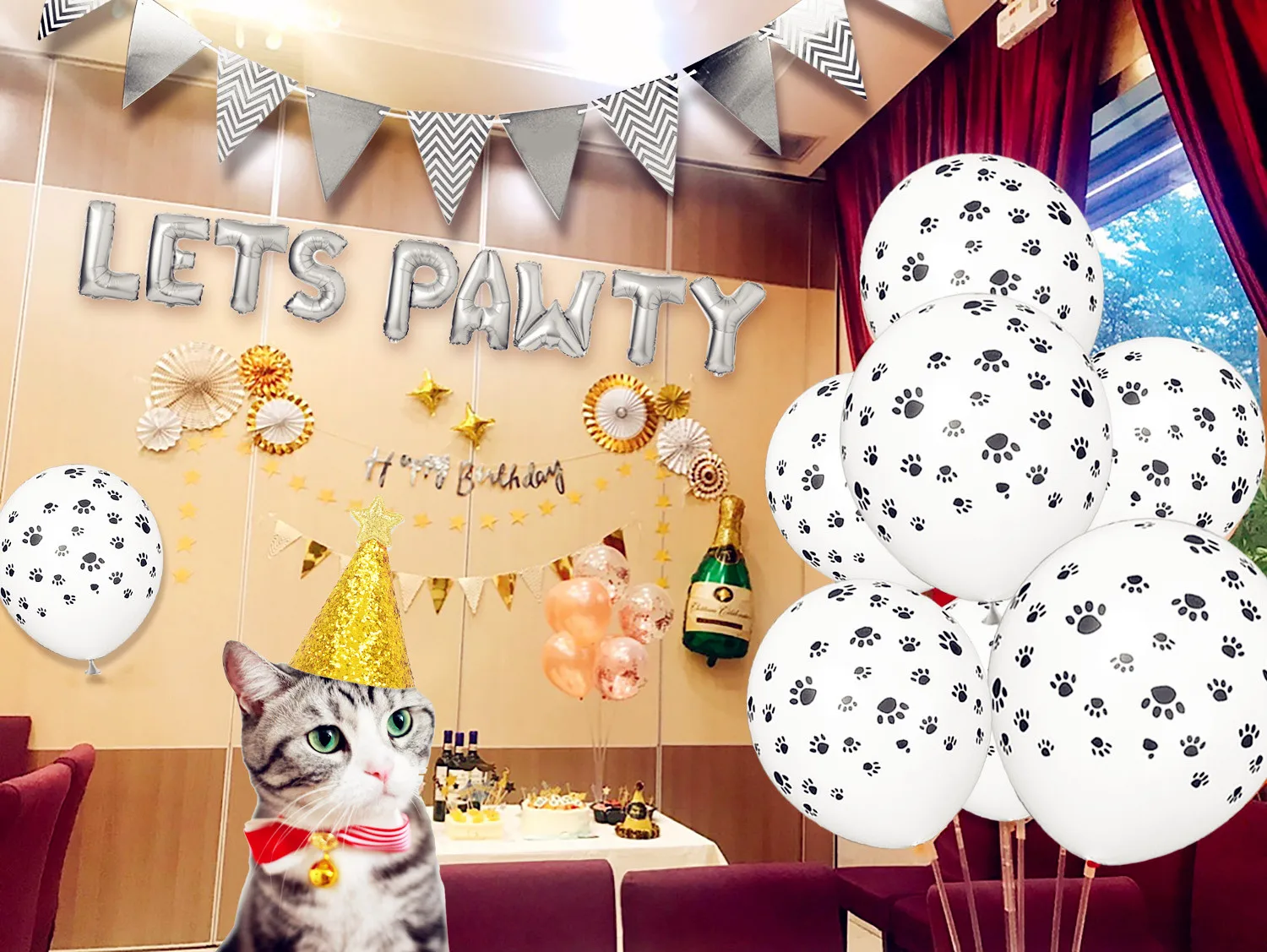 9PCS 16'' Silver Pet Dog Birthday Party Decor Balloons Foil Balloon Cute Letter Party Balloon Mylar Balloon For Pet Birthday
9PCS 16'' Silver Pet Dog Birthday Party Decor Balloons Foil Balloon Cute Letter Party Balloon Mylar Balloon For Pet Birthday