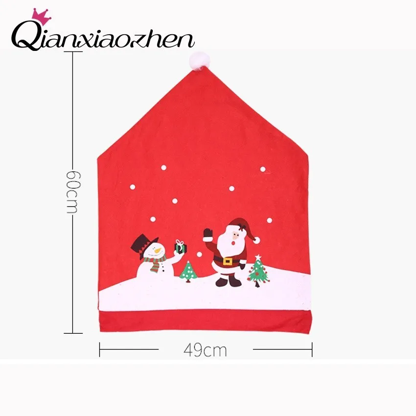 Qianxiaozhen Non-Woven Fabric Chair Back Cover Christmas Dinner Festival Decor Christmas Table Decorations For Home
Qianxiaozhen Non-Woven Fabric Chair Back Cover Christmas Dinner Festival Decor Christmas Table Decorations For Home