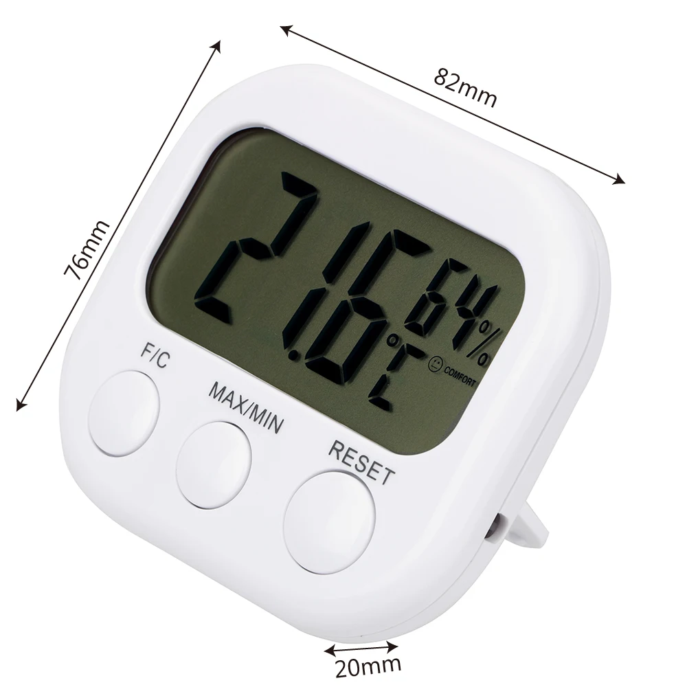 LCD Digital Thermometer Humidity Monitor Automatic Electronic Indoor Room Temperature Humidity Meter Detector
LCD Digital Thermometer Humidity Monitor Automatic Electronic Indoor Room Temperature Humidity Meter Detector
