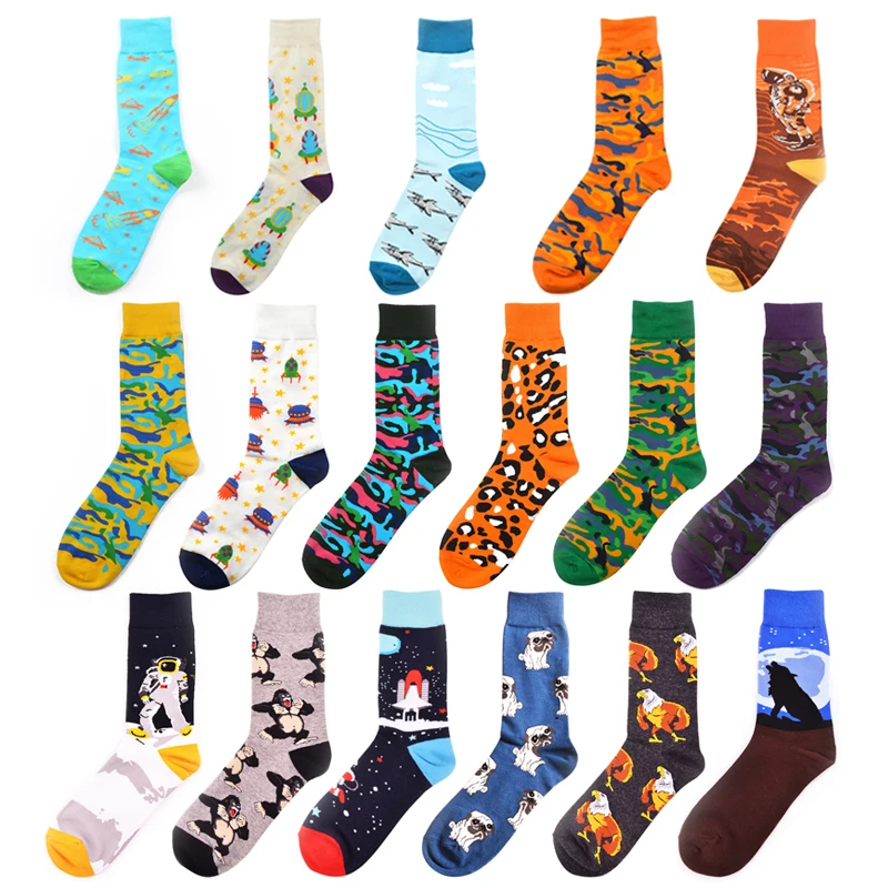 1 Pair Men Socks Colorful Combed Cotton Sokken Casual Cartoon Animal Leopard Print Happy Socks Funny Novelty Crew Socks Gift
1 Pair Men Socks Colorful Combed Cotton Sokken Casual Cartoon Animal Leopard Print Happy Socks Funny Novelty Crew Socks Gift