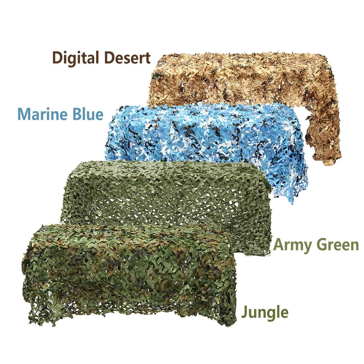 1.5x6m//2x5m/2x6m Camping Camo Net Army Woodland Jungle Camouflage Nets Hunting Shooting Shelter Hide Netting Sun Shelter
1.5x6m//2x5m/2x6m Camping Camo Net Army Woodland Jungle Camouflage Nets Hunting Shooting Shelter Hide Netting Sun Shelter