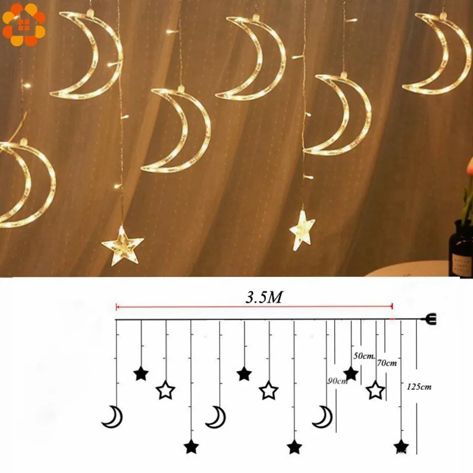 1Set 3 Styles Ramadan Star&Moon AC 220V LED Garland Curtain String Lights EID Mubarak Decoration Wedding Birthday Party Supplies
1Set 3 Styles Ramadan Star&Moon AC 220V LED Garland Curtain String Lights EID Mubarak Decoration Wedding Birthday Party Supplies