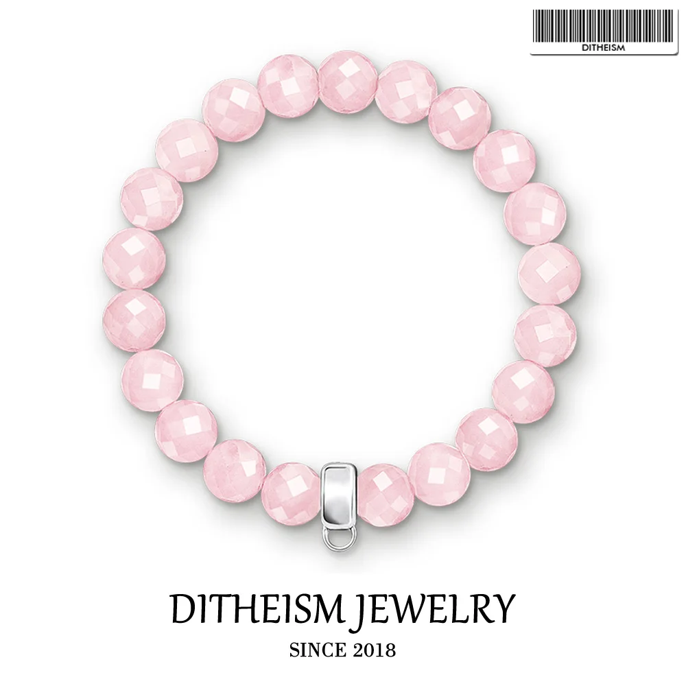 Charms Bracelets with Pink Onyx Beads, 2018 New 925 Sterling Silver Fashion Jewelry Carrier Romantic Gift for Women Girls
Charms Bracelets with Pink Onyx Beads, 2018 New 925 Sterling Silver Fashion Jewelry Carrier Romantic Gift for Women Girls