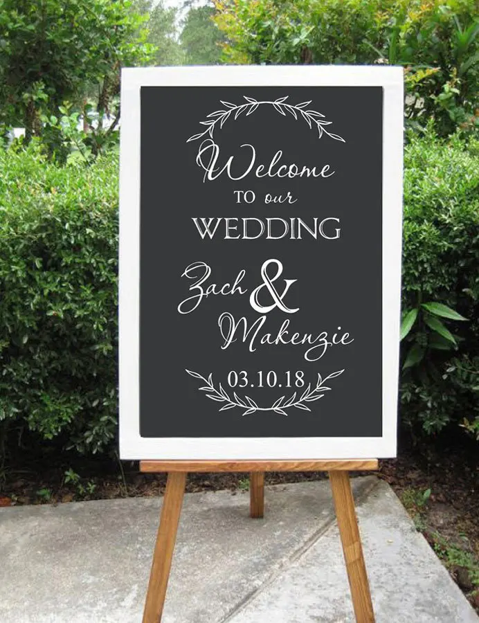 Personalized Welcome Sign Decal for Wedding Welcome to Our Wedding Decor Prop Custom Vinyl Art Stickers DIY Murals Home Decor
Personalized Welcome Sign Decal for Wedding Welcome to Our Wedding Decor Prop Custom Vinyl Art Stickers DIY Murals Home Decor