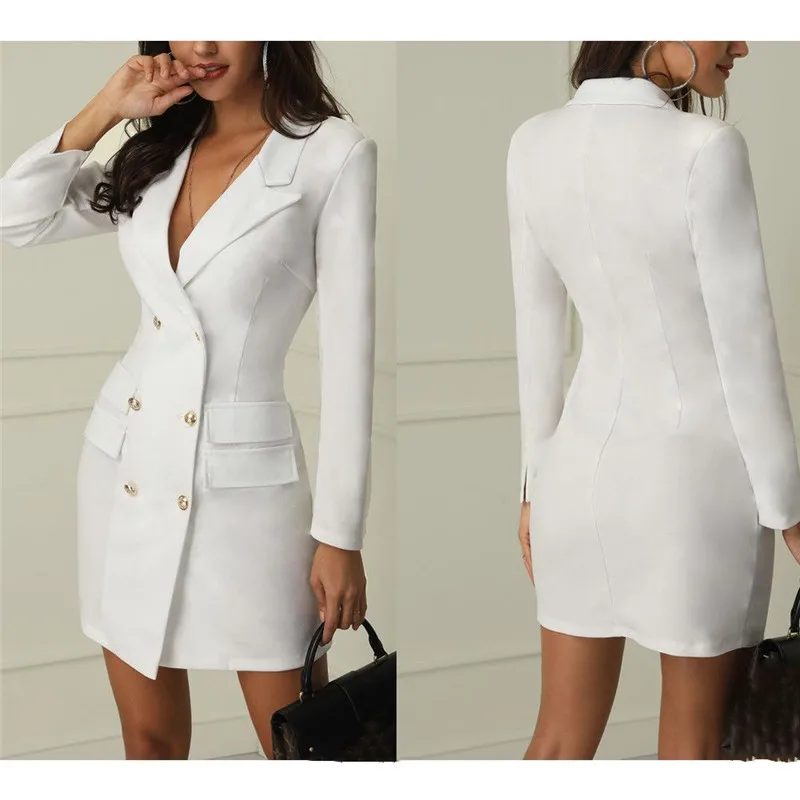 2019 New Women's Blazers Spring Autumn Long Sleeve Casual Sexy Lapel Coat Solid Color Slim Fit OL Outdoor Button Work Style Suit
2019 New Women's Blazers Spring Autumn Long Sleeve Casual Sexy Lapel Coat Solid Color Slim Fit OL Outdoor Button Work Style Suit