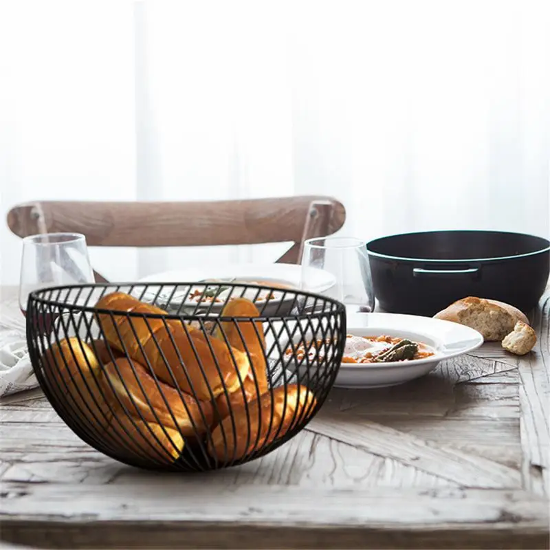 New Nordic Storage Baskets Art Snacks Candy Fruit Basket For Living Room Desktop Kitchen Organizer Basket(Black)
New Nordic Storage Baskets Art Snacks Candy Fruit Basket For Living Room Desktop Kitchen Organizer Basket(Black)