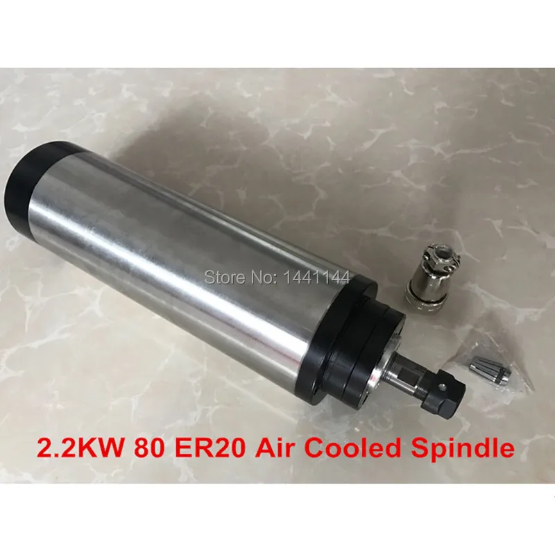 CNC Spindle Motor Air Cooled 2.2kw 220V Spindle Milling Machine Diameter 80mm Built-in 4 pcs Bearings
CNC Spindle Motor Air Cooled 2.2kw 220V Spindle Milling Machine Diameter 80mm Built-in 4 pcs Bearings