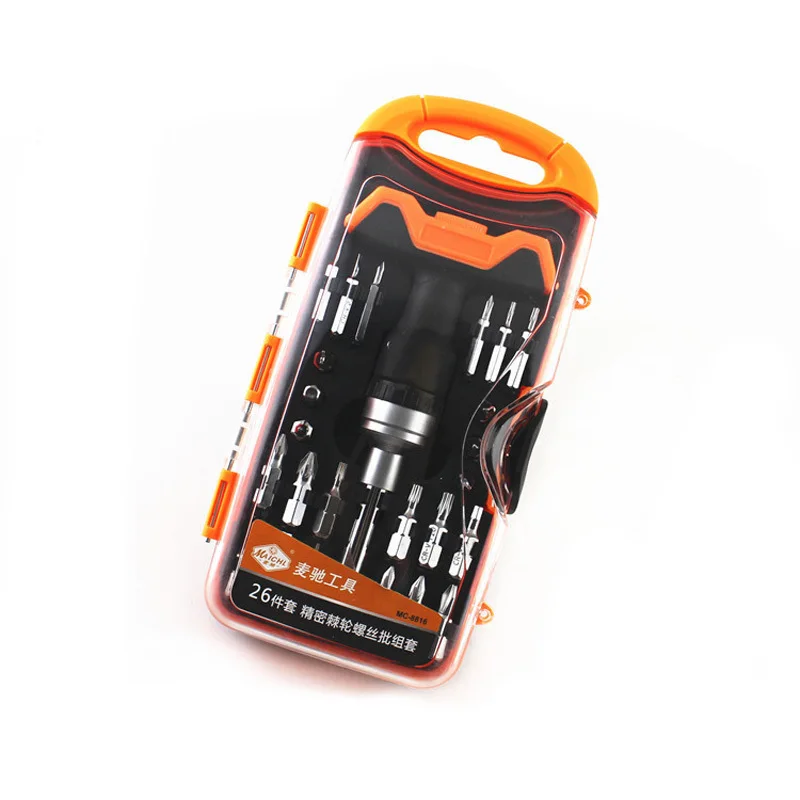 26 In 1 Precision Double T Handle Ratchet Drive Screwdriver Set Notebook Iphone Ipad Camera Mini Electronic Repair Tool
26 In 1 Precision Double T Handle Ratchet Drive Screwdriver Set Notebook Iphone Ipad Camera Mini Electronic Repair Tool