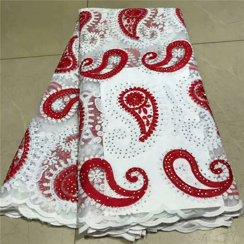 Embroidered big comma pattern with full of stones Net Lace for party dress 2W101 Free shipping French Tulle Lace Fabric
Embroidered big comma pattern with full of stones Net Lace for party dress 2W101 Free shipping French Tulle Lace Fabric