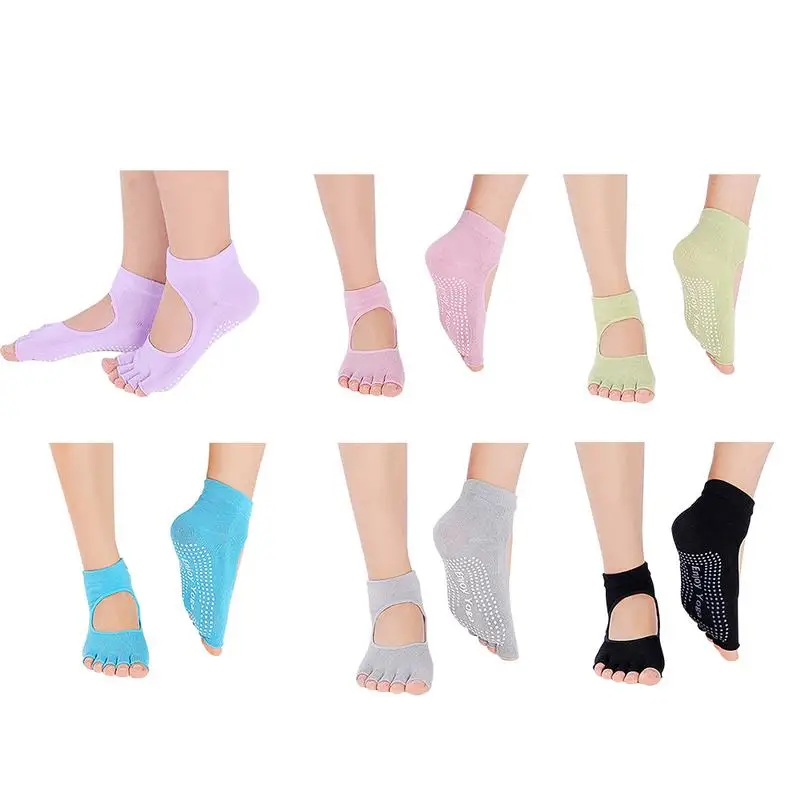 Носки женские для йоги, дышащие, Нескользящие, впитывающие пот, с пятью пальцами
Носки женские для йоги, дышащие, Нескользящие, впитывающие пот, с пятью пальцами