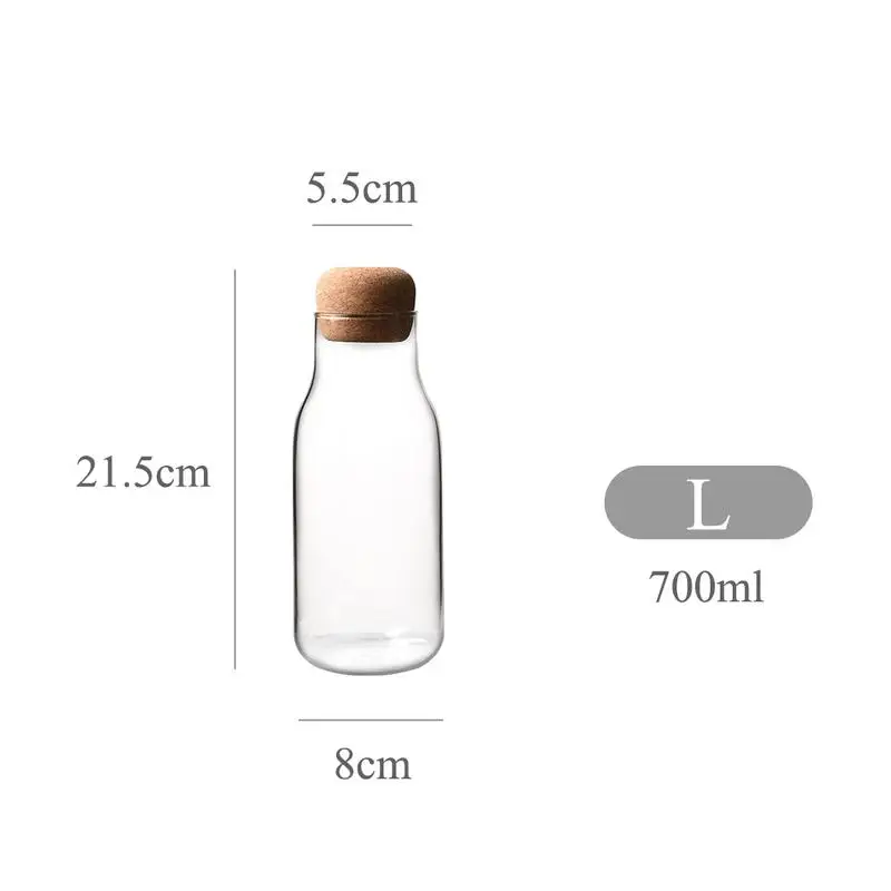 Cork Glass Bottle Mason Jar Heat Resistant Milk Juice Bottle Transparent Storage Can Sealed Tea Coffee Storage Tank Glass Jar
Cork Glass Bottle Mason Jar Heat Resistant Milk Juice Bottle Transparent Storage Can Sealed Tea Coffee Storage Tank Glass Jar