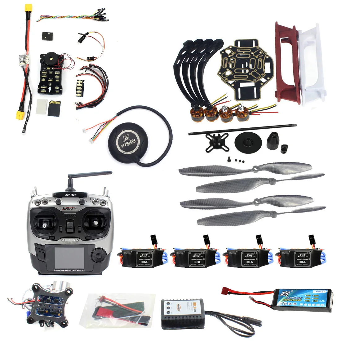 JMT DIY FPV Drone Quadcopter 4-axle Aircraft Kit F450 450 Frame PXI PX4 Flight Control 920KV Motor GPS AT9S Transmitter
JMT DIY FPV Drone Quadcopter 4-axle Aircraft Kit F450 450 Frame PXI PX4 Flight Control 920KV Motor GPS AT9S Transmitter