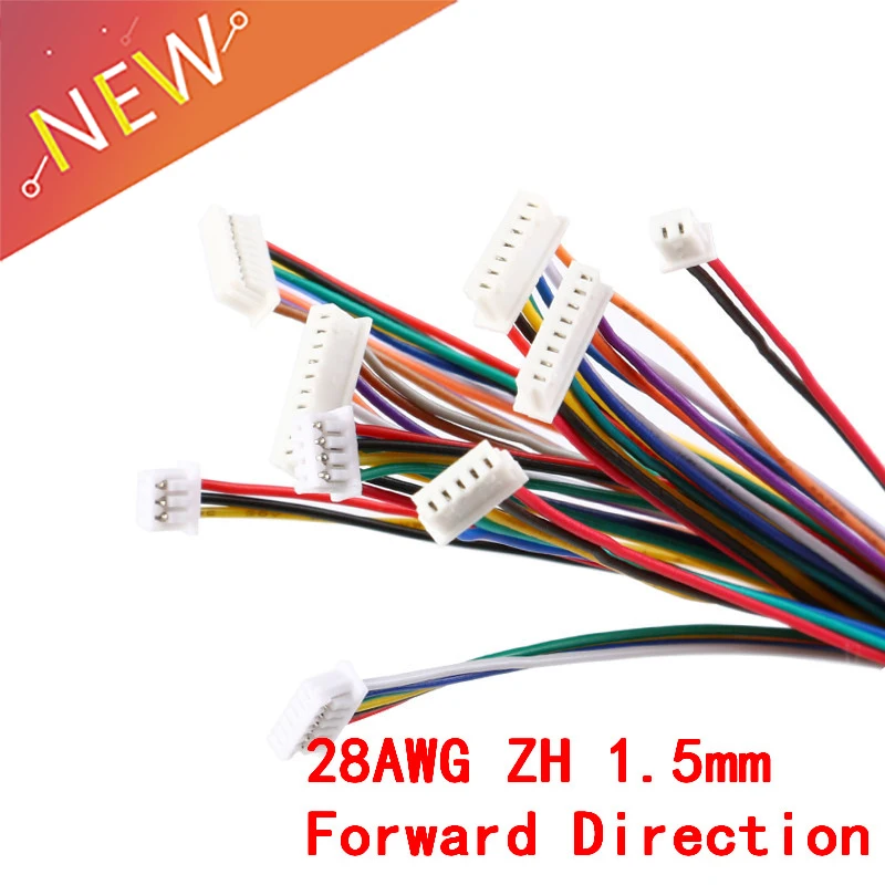 5Pcs ZH 1.5mm Connector Wire Cable 2/3/4/5/6/7/8/9/10 Pin Double Connectors Electronic Line Terminal Plug Forward Direction 10CM
5Pcs ZH 1.5mm Connector Wire Cable 2/3/4/5/6/7/8/9/10 Pin Double Connectors Electronic Line Terminal Plug Forward Direction 10CM