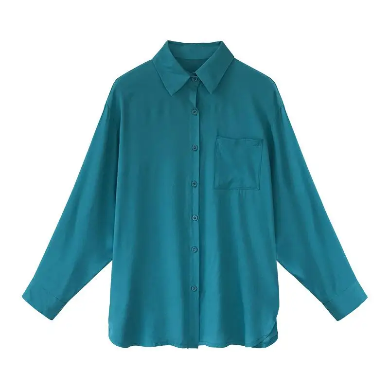 MISSKY Women Spring Autumn Shirt Office Lady Solid Color Loose Long Sleeve Temperament Shirt Female Tops
MISSKY Women Spring Autumn Shirt Office Lady Solid Color Loose Long Sleeve Temperament Shirt Female Tops
