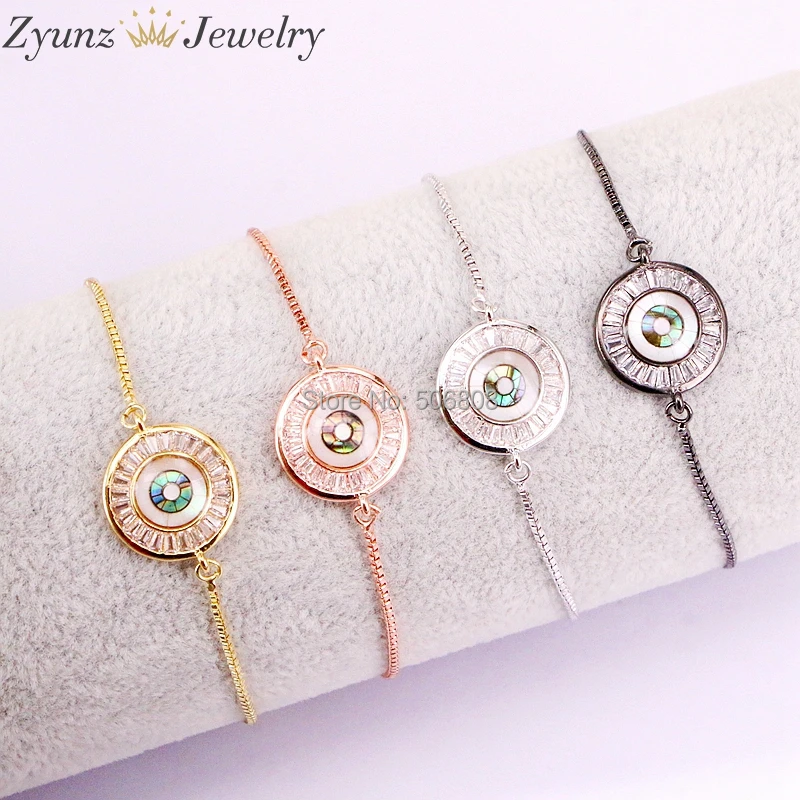10PCS ZYZ327-1320 Round charm, Pave natural abalone Shell cz bead connector bracelet, Women Jewelry
10PCS ZYZ327-1320 Round charm, Pave natural abalone Shell cz bead connector bracelet, Women Jewelry
