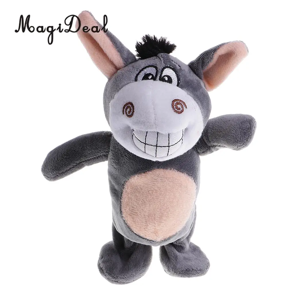 MagiDeal 1 шт. детская говорящая голова Nod Burro Pet плюшевая игрушка звукозаписывающая