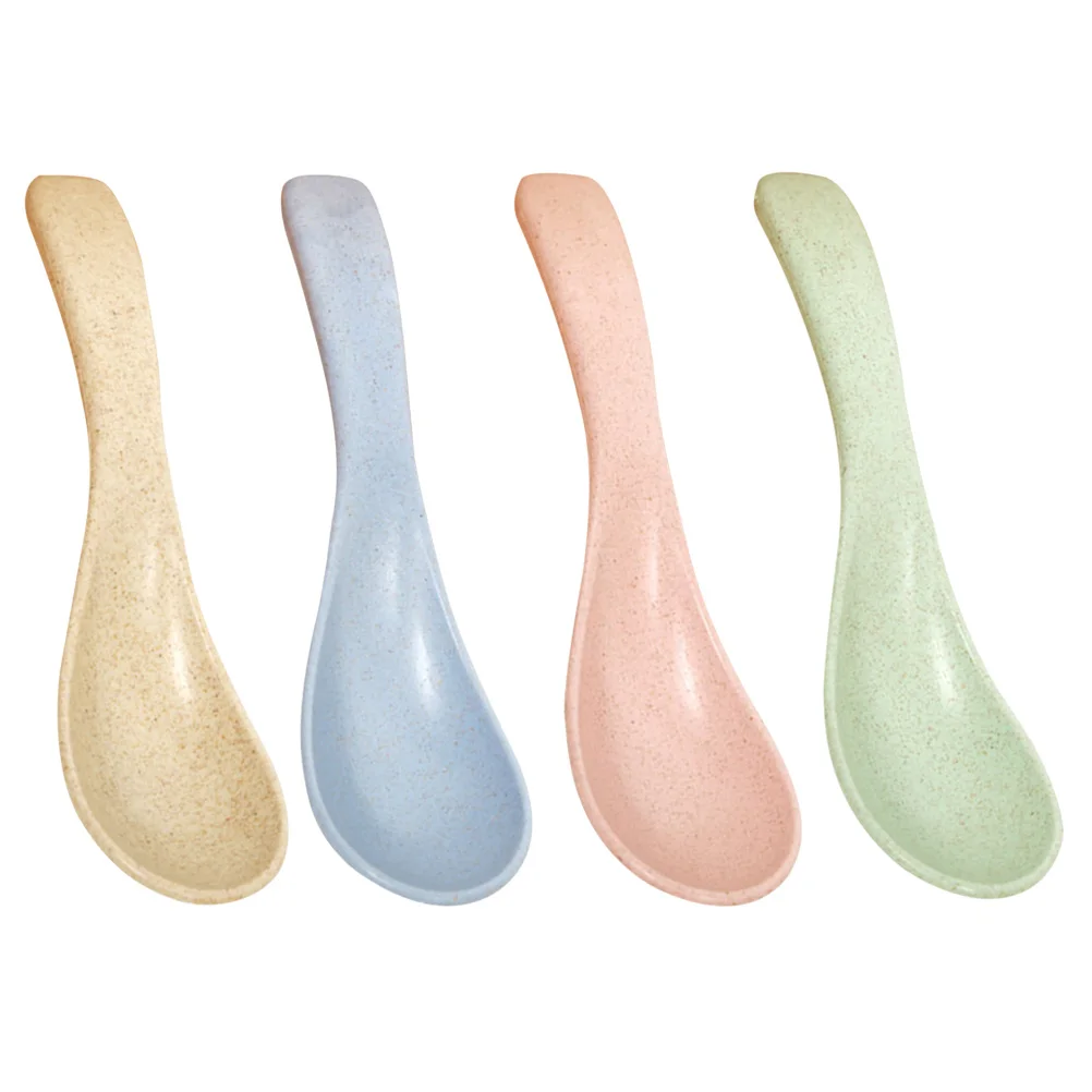 4pcs Eco-Friendly Wheat Straw Soup Spoon Colorful Soup Spoon Plastic Self Feeding Spoon For Toddler Kids
4pcs Eco-Friendly Wheat Straw Soup Spoon Colorful Soup Spoon Plastic Self Feeding Spoon For Toddler Kids