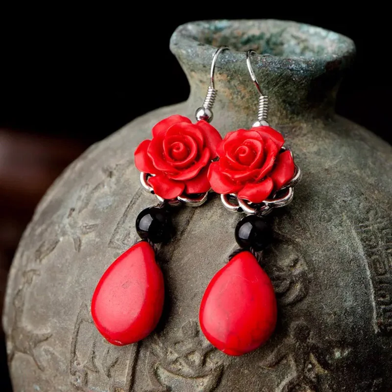 New Vintage Drop Earrings For Women Chinese Handmade Natural Stone Dangle Earrings Jewelry Accessories Bijoux Dropshipping
New Vintage Drop Earrings For Women Chinese Handmade Natural Stone Dangle Earrings Jewelry Accessories Bijoux Dropshipping
