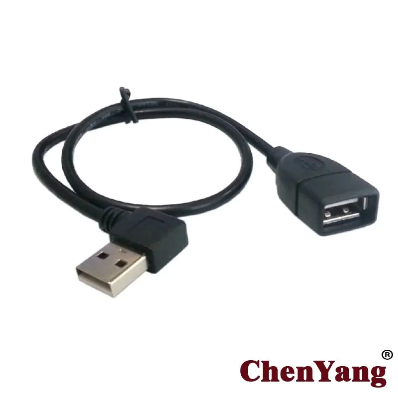 

Chenyang 480M Right Angled 90 degree USB 2.0 A type male - Female extension cable 10cm