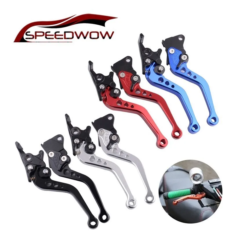 SPEEDWOW алюминиевые мотоциклетные Рычаги сцепления тормозной рычаг ручка главный