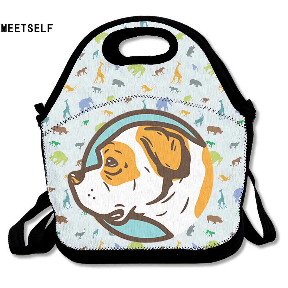 SAMCUSTOM 3D Print american bulldog Lunch Bags Insulated Waterproof Food Girl Packages | Багаж и сумки