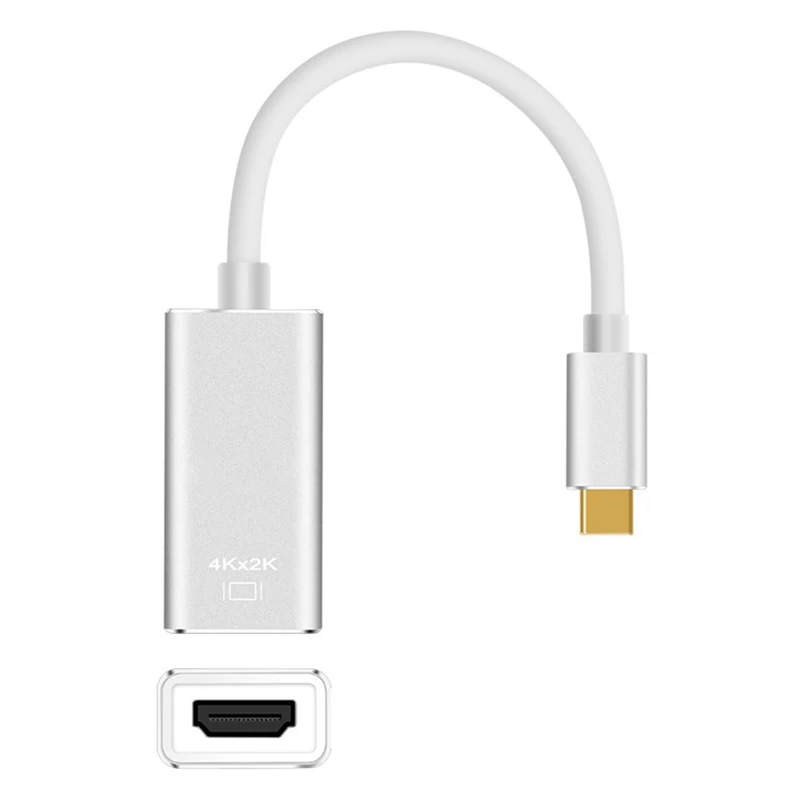 3 в 1 Usb C Тип для Vga/F кабель Поддержка 4K x 2K папа женщин Hdmi конвертер Vga адаптер Macbook Pro