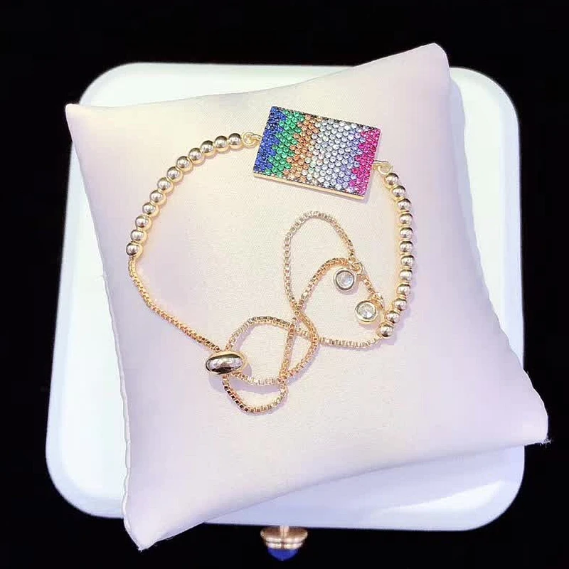 6PCS ZYZ-B9898 Rectangle CZ Bar with Gold Color Copper Beads Charm Chain Adjustable Bracelet Jewelry For Women Men
6PCS ZYZ-B9898 Rectangle CZ Bar with Gold Color Copper Beads Charm Chain Adjustable Bracelet Jewelry For Women Men