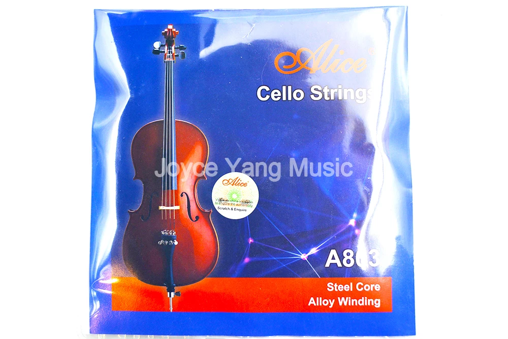 Alice A803 Steel Core Nickel Silver Wound Cello Strings Set of 4 Strings Free Shipping
Alice A803 Steel Core Nickel Silver Wound Cello Strings Set of 4 Strings Free Shipping