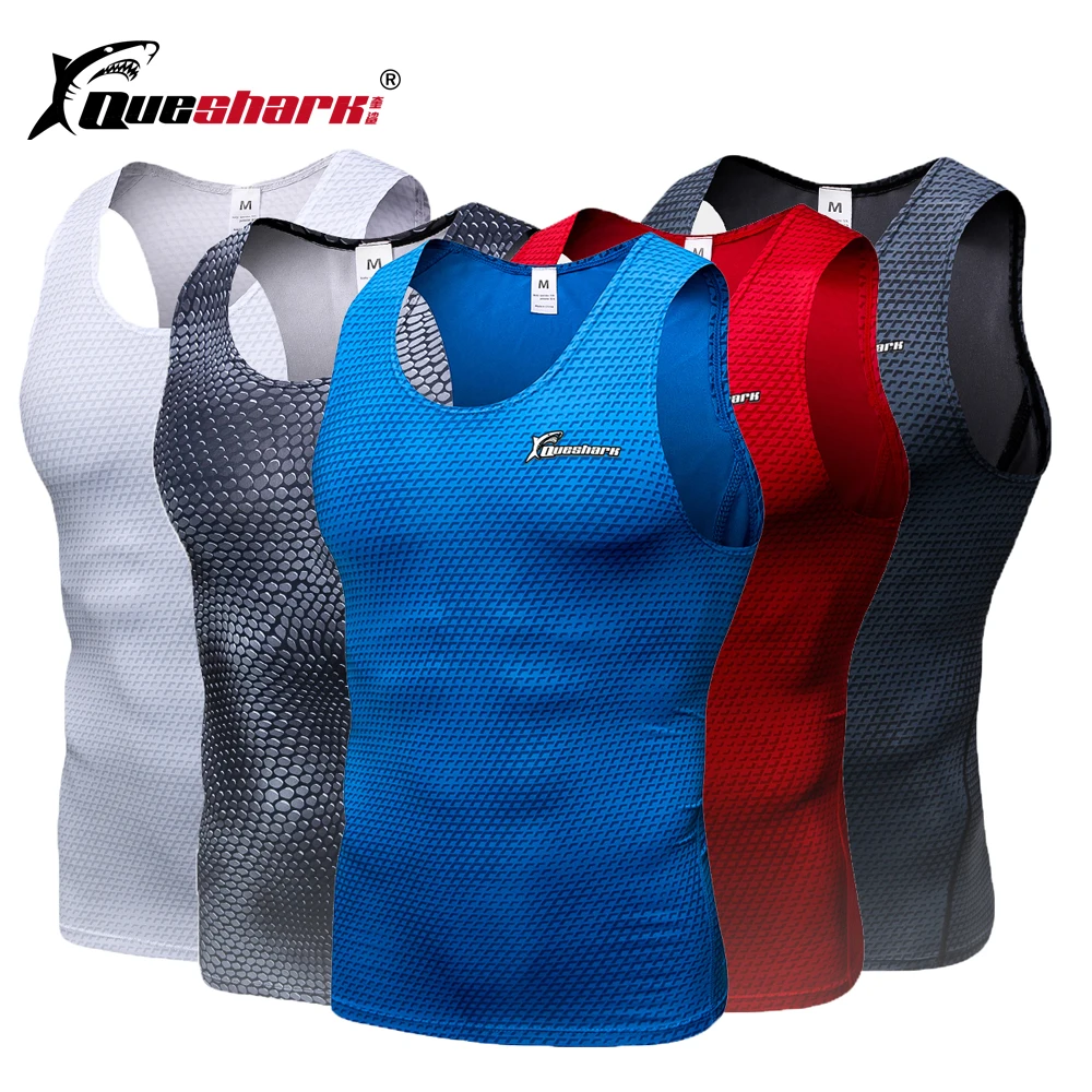 QUESHARK Professional Men Compression Running Vest Gym Fitness Sleeveless Training Tank Top Summer Body Shaper Tight T Shirt
QUESHARK Professional Men Compression Running Vest Gym Fitness Sleeveless Training Tank Top Summer Body Shaper Tight T Shirt