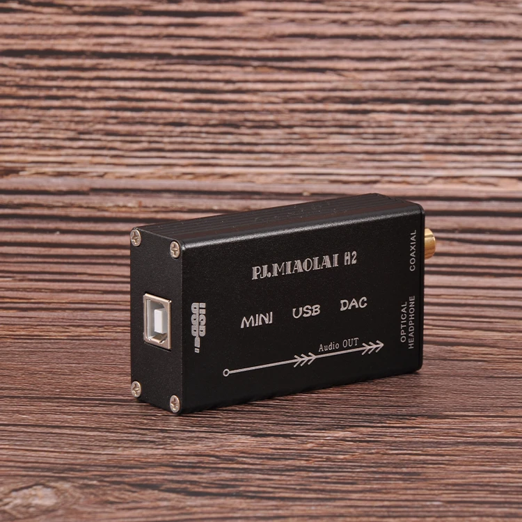 Портативный ПК USB PCM2704 DAC поддерживает AUX волокно и коаксиальный выход HIFI аудио