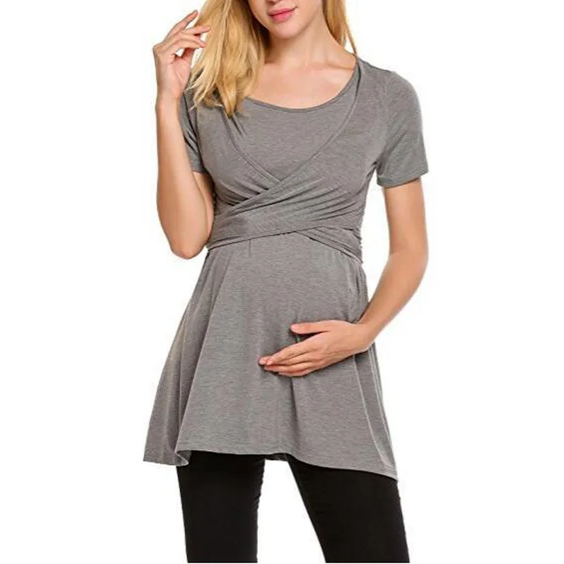Ma'am O-Neck Short Sleeve Tee Pregnancy t-shirt Soft Breastfeeding Woman Top Maternity Summer Clothing S/M/L/XL/2XL/3XL 8 Colors
Ma'am O-Neck Short Sleeve Tee Pregnancy t-shirt Soft Breastfeeding Woman Top Maternity Summer Clothing S/M/L/XL/2XL/3XL 8 Colors