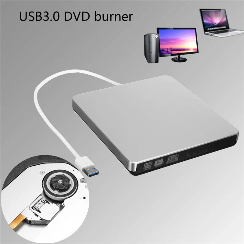 Внешний USB 3 0 DVD накопитель запись плеер оптические приводы для ноутбуков