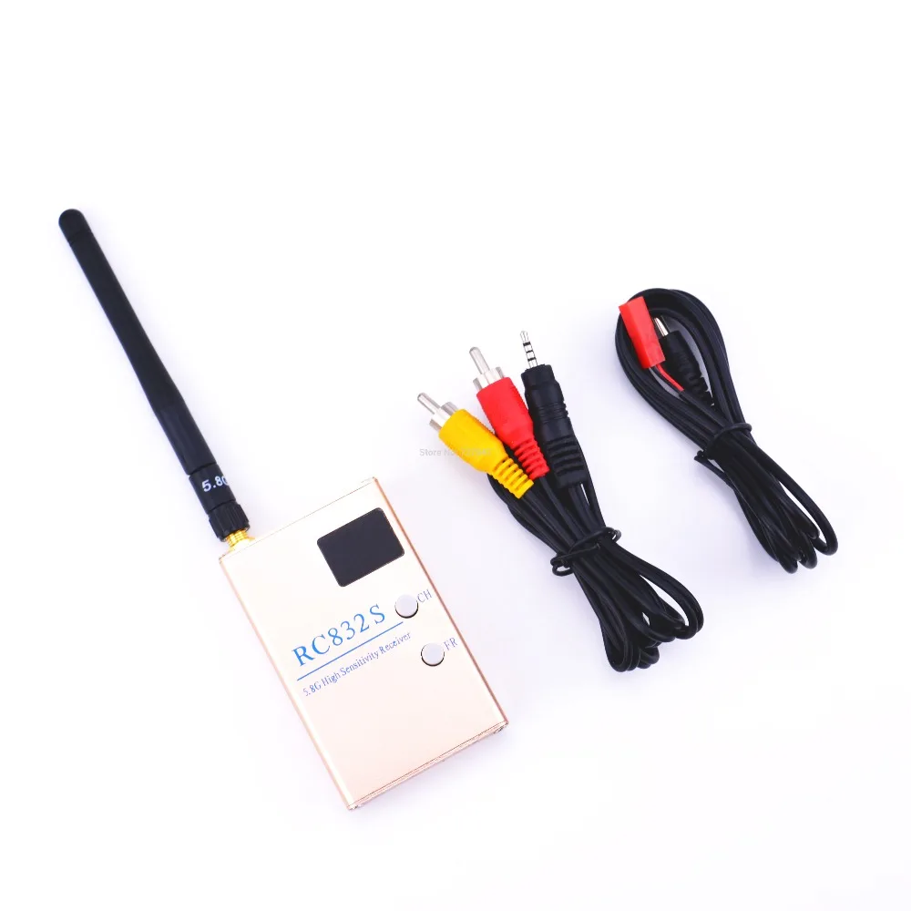 FPV 5.8G 5.8GHz 48 Channels RC832S RC832 Receiver With A/V and Power Cables For Quadcopter F450 S500 S550
FPV 5.8G 5.8GHz 48 Channels RC832S RC832 Receiver With A/V and Power Cables For Quadcopter F450 S500 S550