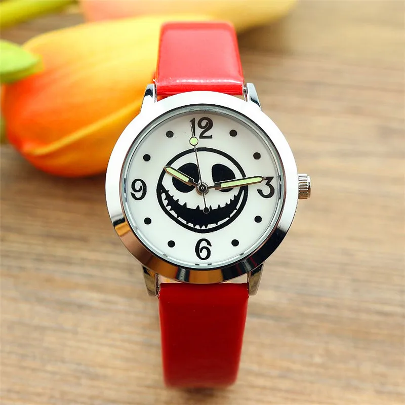 New Arrival Top sales The Nightmare Before Christmas Jack Skull Skeleton Quartz kids Halloween Gifts unisex Luminous hand watch
New Arrival Top sales The Nightmare Before Christmas Jack Skull Skeleton Quartz kids Halloween Gifts unisex Luminous hand watch