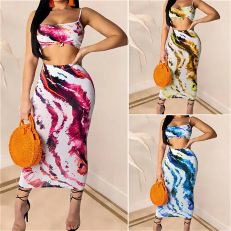 2019 Summer Ladies Casual Clothing Women Sexy Strappy Sleeveless Crop Tops Bodycon Evening Party Beach Holiday Clubwear Skirts
2019 Summer Ladies Casual Clothing Women Sexy Strappy Sleeveless Crop Tops Bodycon Evening Party Beach Holiday Clubwear Skirts