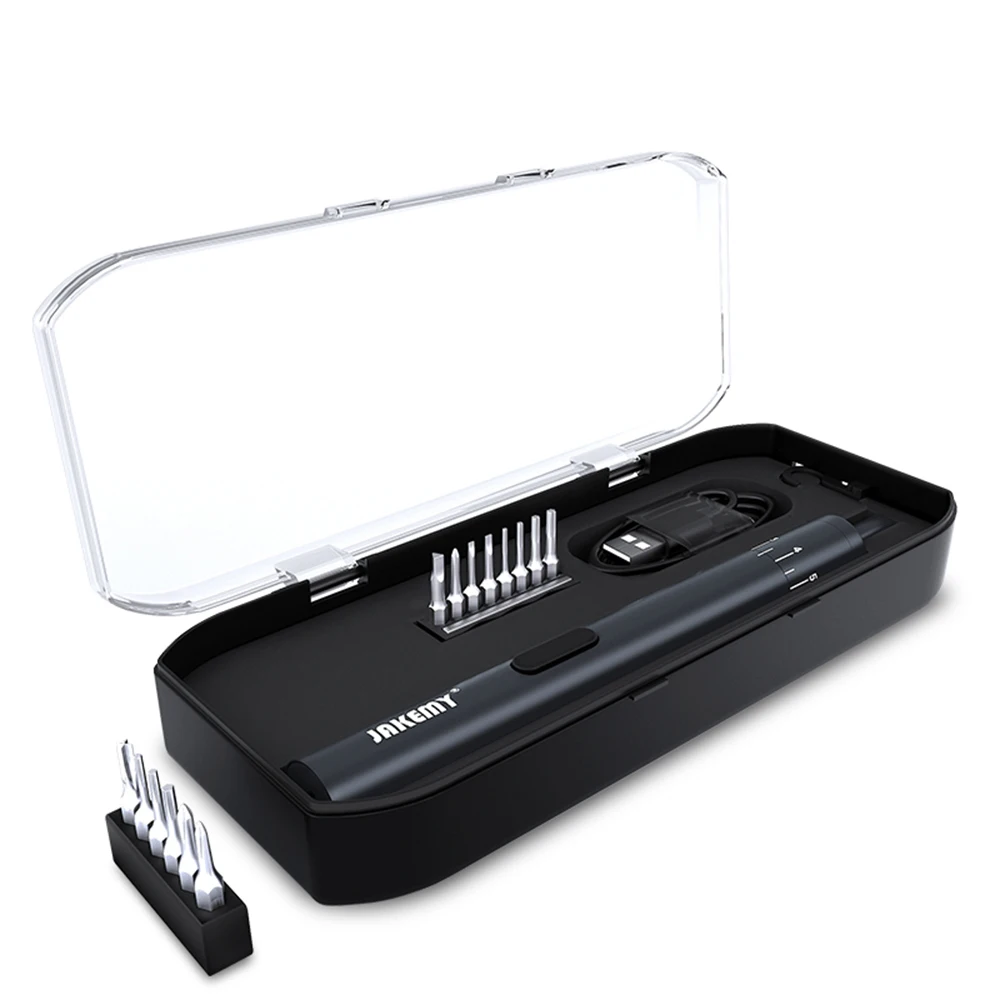 JAKEMY JM-Y02 Rechargeable Cordless Electric Screwdriver Set LED Light DIY Precision Maintaince Tools with 14 Screwdriver Bits
JAKEMY JM-Y02 Rechargeable Cordless Electric Screwdriver Set LED Light DIY Precision Maintaince Tools with 14 Screwdriver Bits