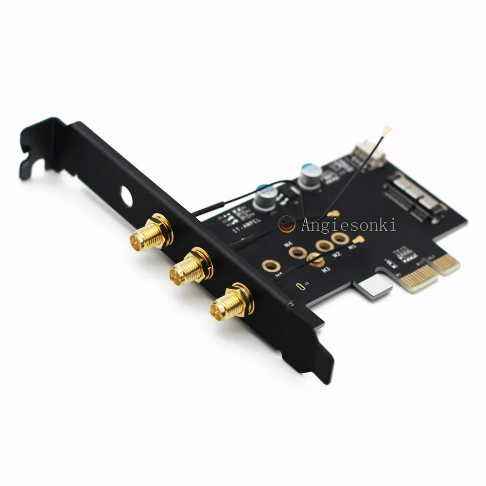 BCM94360CSAX /BCM943602CS / BCM94331csax WLAN Card To PCI-e 1x 16x Desktop PC WIFI WLAN Card Adapter()
BCM94360CSAX /BCM943602CS / BCM94331csax WLAN Card To PCI-e 1x 16x Desktop PC WIFI WLAN Card Adapter()