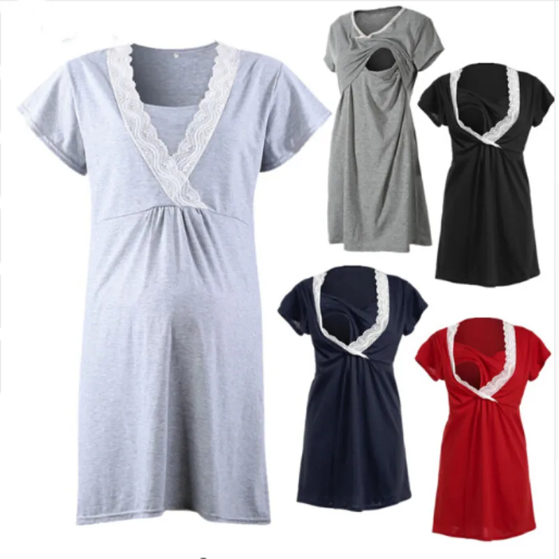 Maternity Clothes Party Breastfeeding Clothes For Pregnant Women Maternity Dress Nursing Clothing Size S-XXL 5Colours
Maternity Clothes Party Breastfeeding Clothes For Pregnant Women Maternity Dress Nursing Clothing Size S-XXL 5Colours