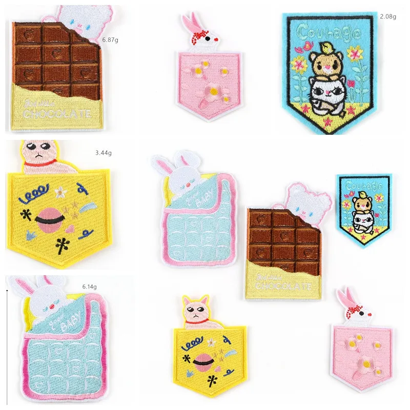 Cartoon Patches Embroidered Iron On Patches Chocolate bear Stickers For children Clothing Cool Fashion Applique Apparel Supply
Cartoon Patches Embroidered Iron On Patches Chocolate bear Stickers For children Clothing Cool Fashion Applique Apparel Supply