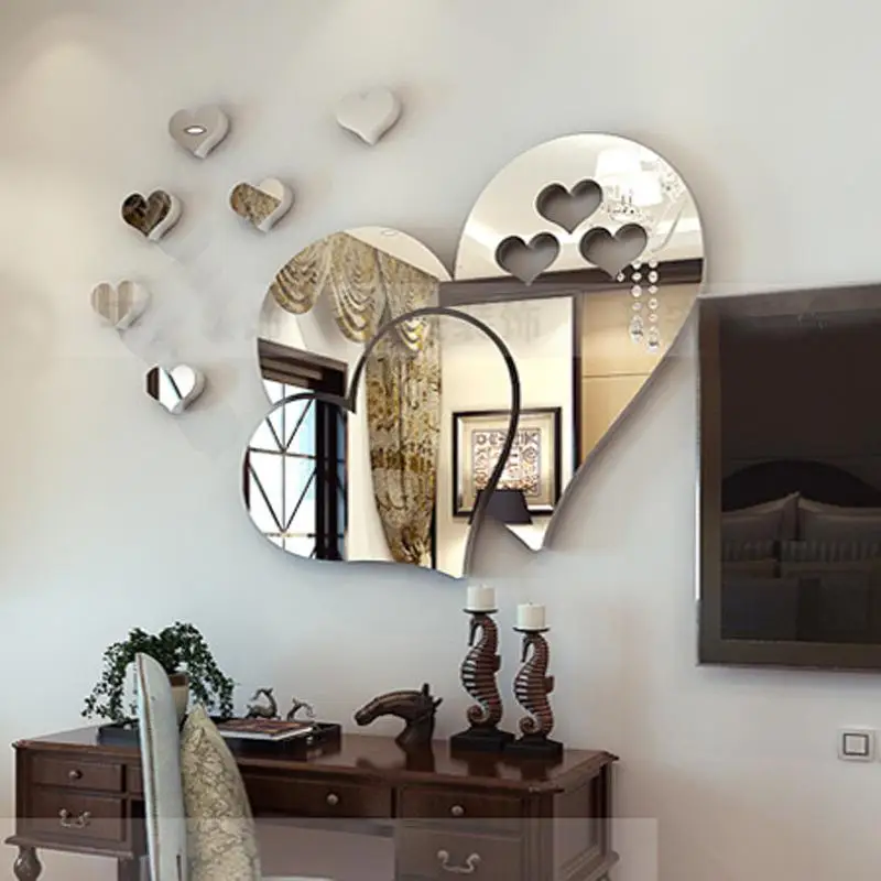Fashion Wall Mirror Sticker Creative Love Heart Shaped Room Sticker Door Sticker Creative Home Acrylic Mirror Sticker
Fashion Wall Mirror Sticker Creative Love Heart Shaped Room Sticker Door Sticker Creative Home Acrylic Mirror Sticker