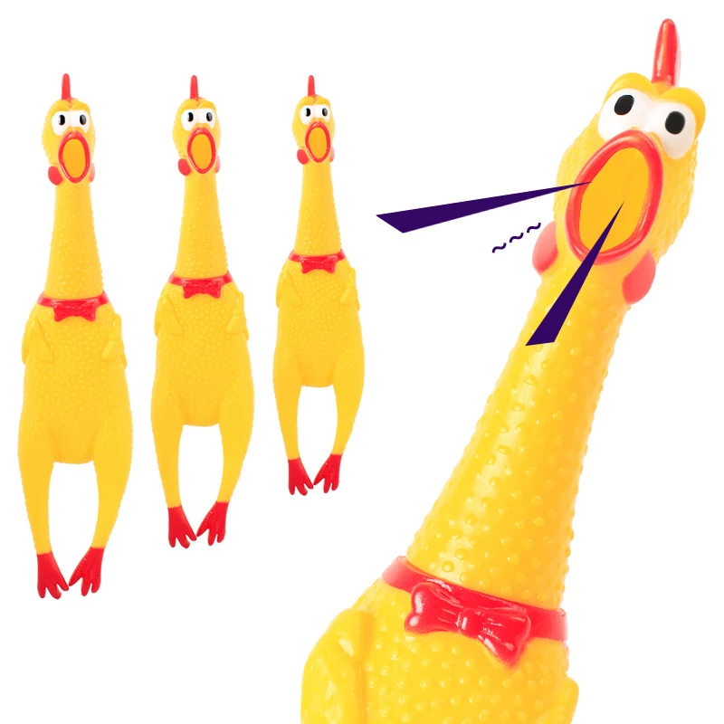Rubber Chicken Dog Toy Funny Dogs Pet Chicken Dog Chew Vent Toy Mystery Screaming Chicken Pets Toys Dog Play Tooth Toy
Rubber Chicken Dog Toy Funny Dogs Pet Chicken Dog Chew Vent Toy Mystery Screaming Chicken Pets Toys Dog Play Tooth Toy