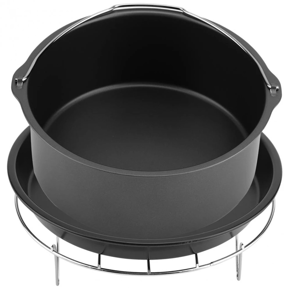 7 Inch Fryer Accessory 3 In 1 Multifunctional Air Fryer Accessories Set Kit Parts Bread Shelf Cake Barrel Pizza Pan
7 Inch Fryer Accessory 3 In 1 Multifunctional Air Fryer Accessories Set Kit Parts Bread Shelf Cake Barrel Pizza Pan