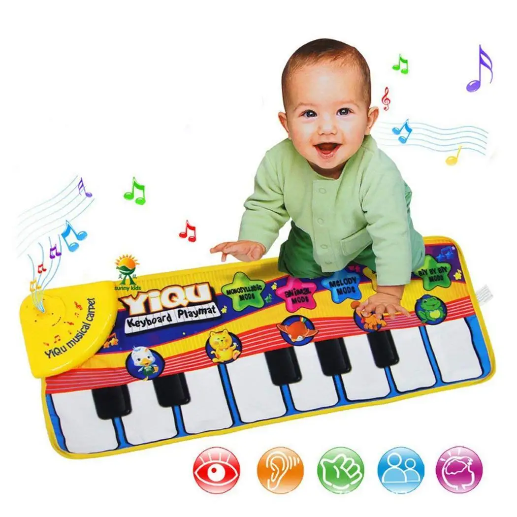 Музыкальный Игровой Коврик играть x пианино клавиатура в комплекте 8 дюймов