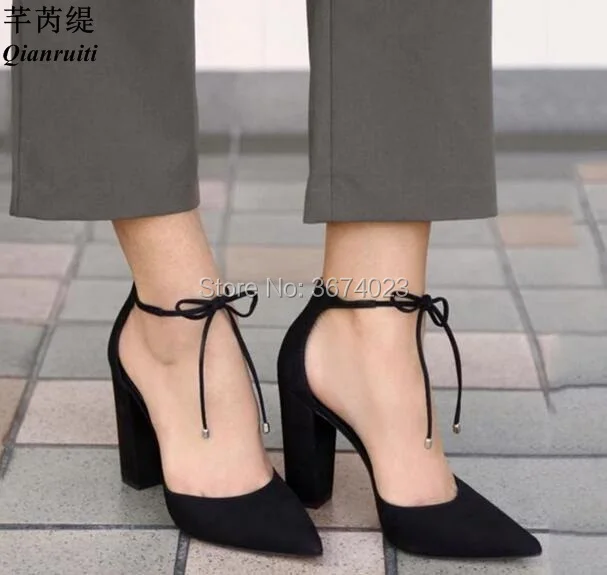 Qianruiti Party Shoes Mujeres Tacones Women Lace Up Pumps Pointed Toe Block High Heels Gladiator Sandals Dress Heels Grade Pumps
Qianruiti Party Shoes Mujeres Tacones Women Lace Up Pumps Pointed Toe Block High Heels Gladiator Sandals Dress Heels Grade Pumps