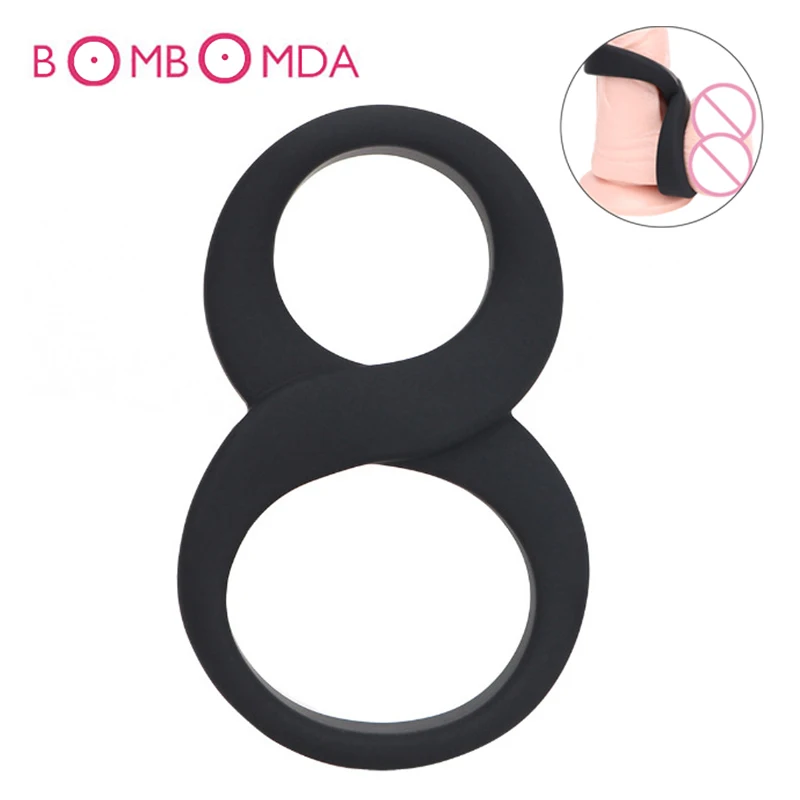 Эректильный расширитель, кольцо на пенис для задержки эякуляции, двойное кольцо для пениса, Стимулятор клитора