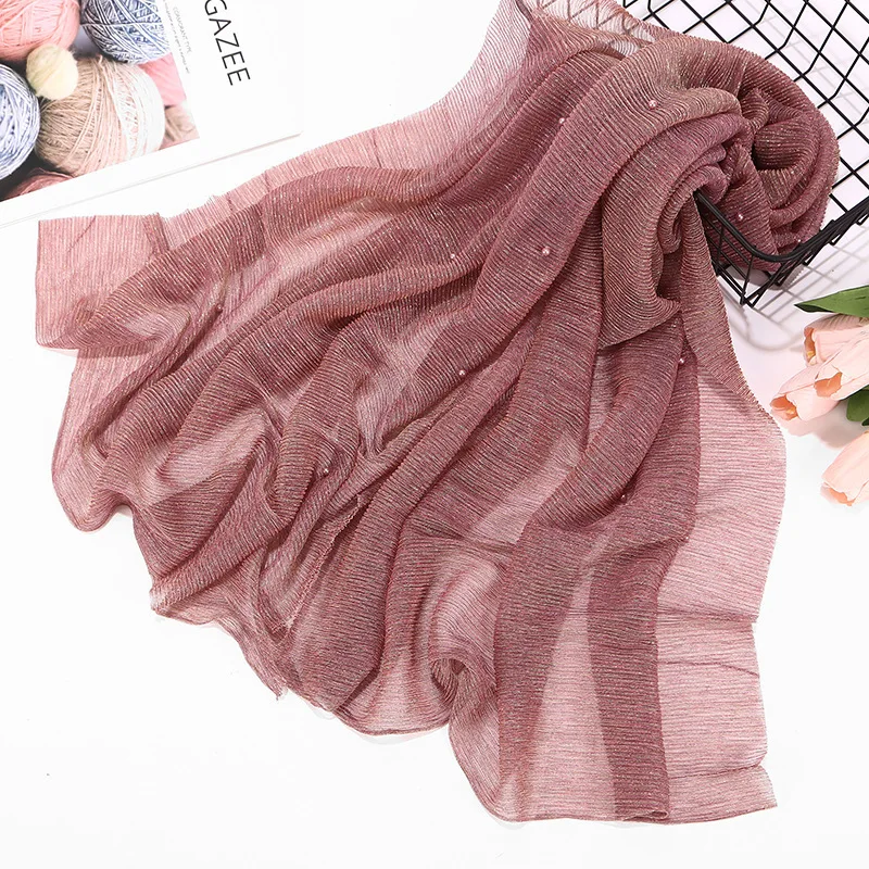 Muslim Scarf Stretch Gold Nail Pearl High-Grade Female Accessories instant hijab turban femme headscarf wholesale
Muslim Scarf Stretch Gold Nail Pearl High-Grade Female Accessories instant hijab turban femme headscarf wholesale